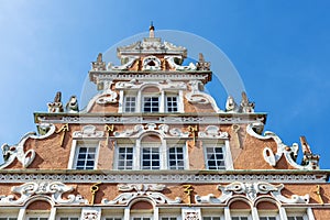 Old classic building in Hansestadt Stade, Lower Saxony, Germany photo