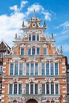 Old classic building in Hansestadt Stade, Lower Saxony, Germany photo