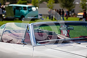 Old classic car convertible cabriolet