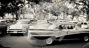 Old classic cars in Havana, Cuba