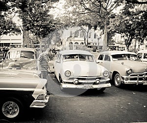 Old classic cars in Havana, Cuba