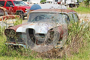 Old classic cars and trucks in Dickerson Texas