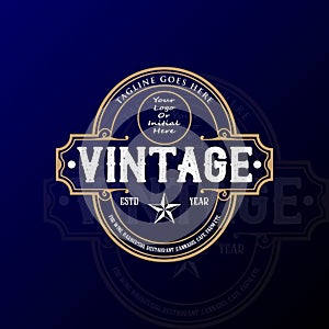 Old Classic Retro Vintage Badge Stamp Emblem Borders Whisky Wine Barbershop Restaurant Brewery Label Tattoo Studio Logo Design