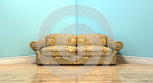 Old Classic Sofa In A Room