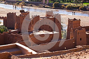 Old clay buildings on south Maroko