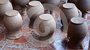 Old clay pots