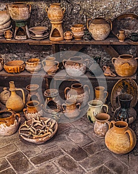 Old clay pots