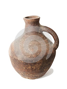 Old clay wine jug