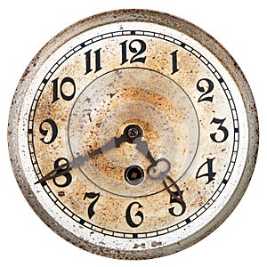 Old clock dial
