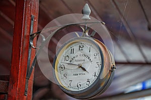 Old clock of Grand Central Terminal in Midtown Manhattan, New York City