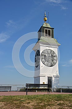 Old clock on the Petrovaradin Tower