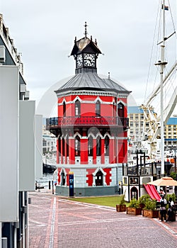 Historic `Old Clock Tower` at the Cape Town waterfront