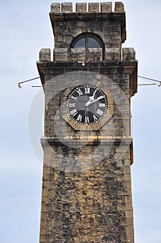 Old Clock Tower At Galle Dutch Fort, Sri lanka