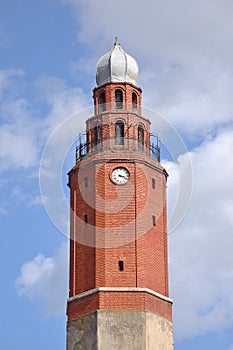 Old clock tower in City of Skopje photo