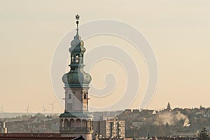Old clock tower in Sopron