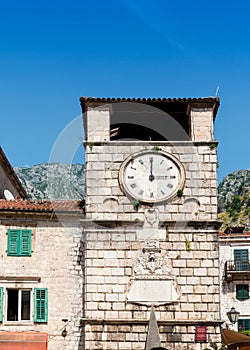 Old Clock Tower Trg Od Oruja Square Kotor