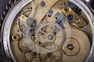 Old clockwork close up