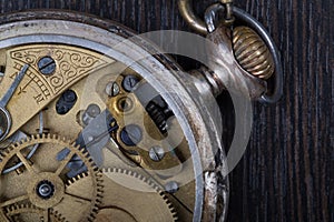 Old clockwork close up