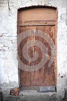 Old closed door