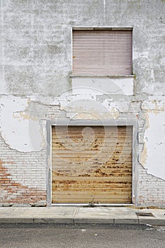 an old closed shutter