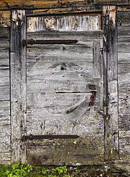 Old Closed Wooden Door