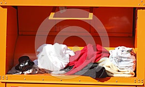 Old clothes collection, Container