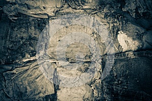 Old clothes disintegrated as texture