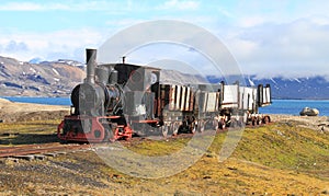 Norway,Spitsbergen/Ny-Ãâ¦lesund: Old Coal-Mining Train