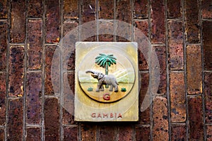 Old coat of arms of Gambia