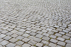 Old cobble stone road in Rome