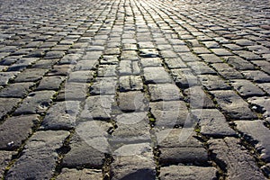 Old cobblestone, Novocherkassk, Russia