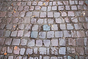 Old cobblestone road