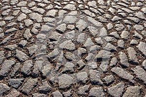 Old cobblestone road