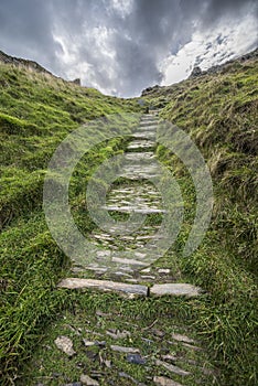 Old Cobblestone Steps
