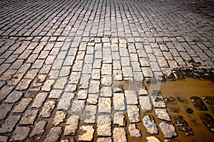 Old cobblestone street