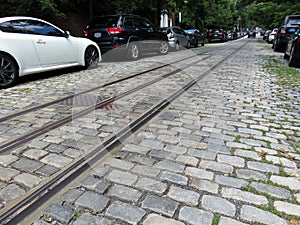 Old Cobblestone Street in Georgetown