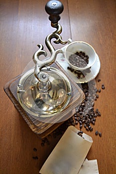 Old coffee grinder