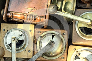old coffee grinders