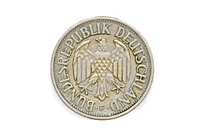 Old Coin 1950 One Deutschemark photo