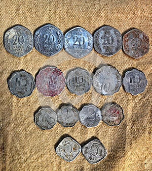 Old coin collection of India