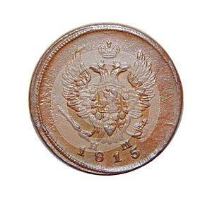 Old coin 2 kopecks Russia photo