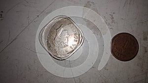 This old coin is 100yearold in india and it& x27;s a very rear coin