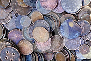 Old coins Background, Ancient coins currency.