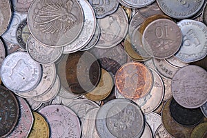 Old coins Background, Ancient coins currency