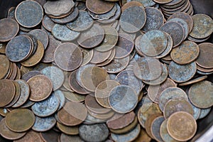 Old coins Background, currency, Ancient coins