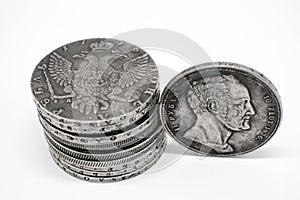 Old coins of Tsarist Russia