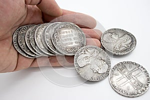 Old coins of Tsarist Russia