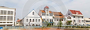 Old colonial building in the old town of Jakarta, Batavia, Java