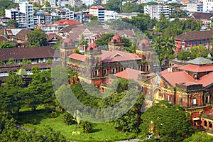 Old colonial building in Yangon, Myanmar.