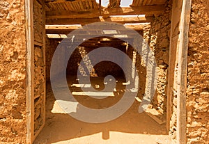 Old colonial buildings Casa de los Coroneles in La Oliva on Fu photo